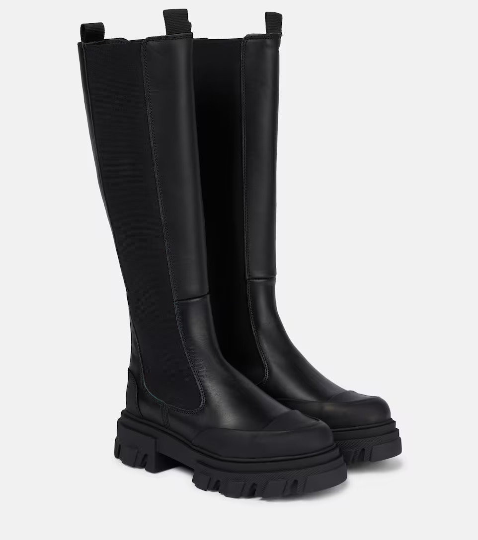 Leather knee-high boots | Mytheresa (US/CA)