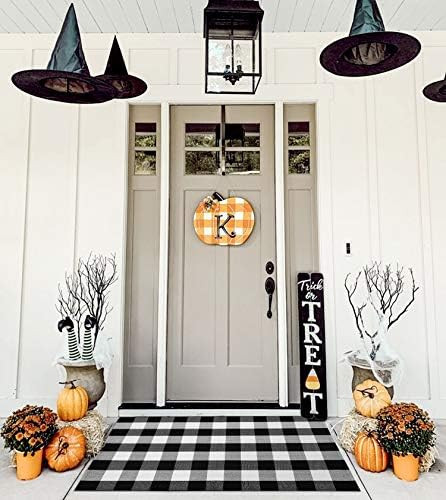 KOZYFLY Buffalo Check Rug | 35.4 x 59 Inches | Buffalo Plaid Rug 3' x 5' Cotton Hand-Woven Washab... | Amazon (US)