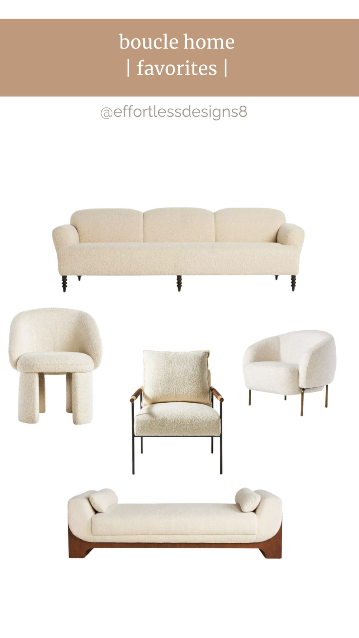 Boucle Home Favorites for the modern home lover. From a designer upholstered sofa to beautiful, occasional chairs, there are ways to implement Boucle in every area of your home.

#boucle #modernhome #bouclesofa 

#LTKHome