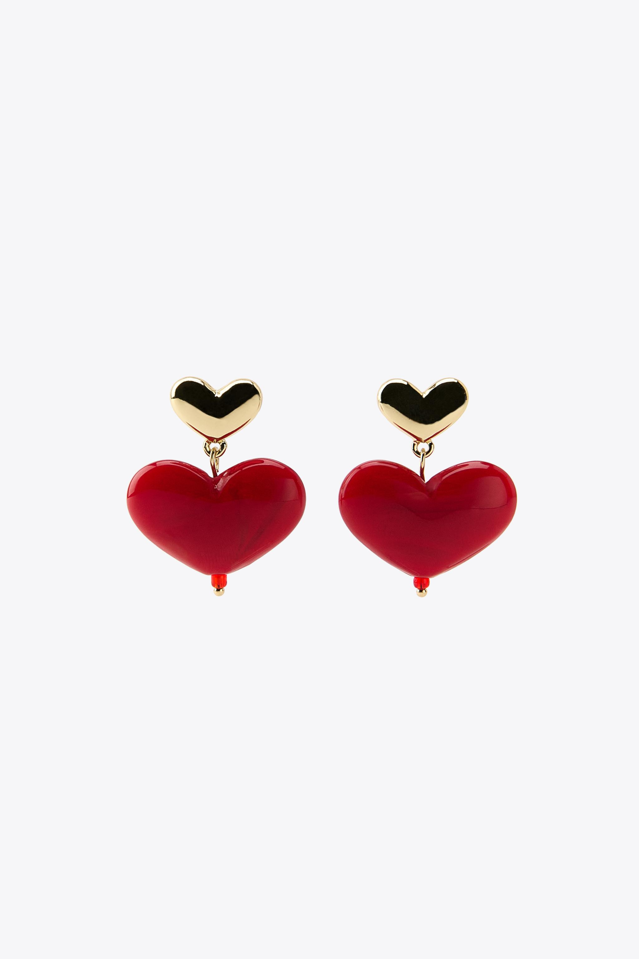 COMBINED HEART EARRINGS | Zara US
