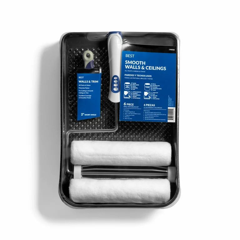 BEST Paint Roller Kit: Walls and Ceiling 6-Piece Paint Applicator Kit | Walmart (US)