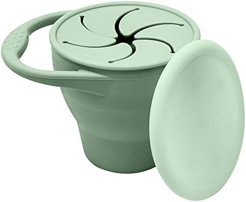 BraveJusticeKidsCo | Snack Attack Snack Cup | Collapsible Silicone Snack Container | Toddler and ... | Amazon (US)