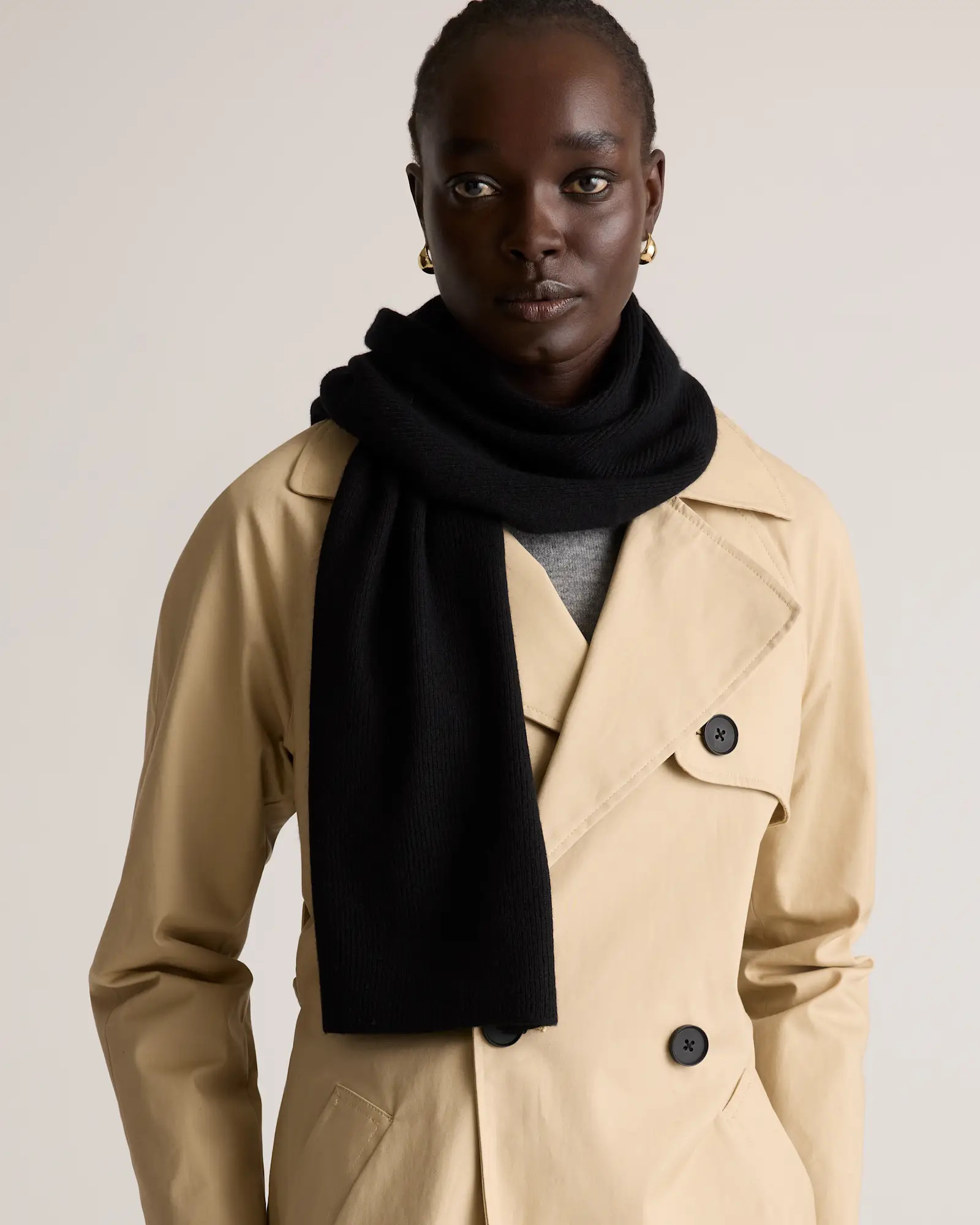 Cashmere Scarf | Quince in Black | Quince