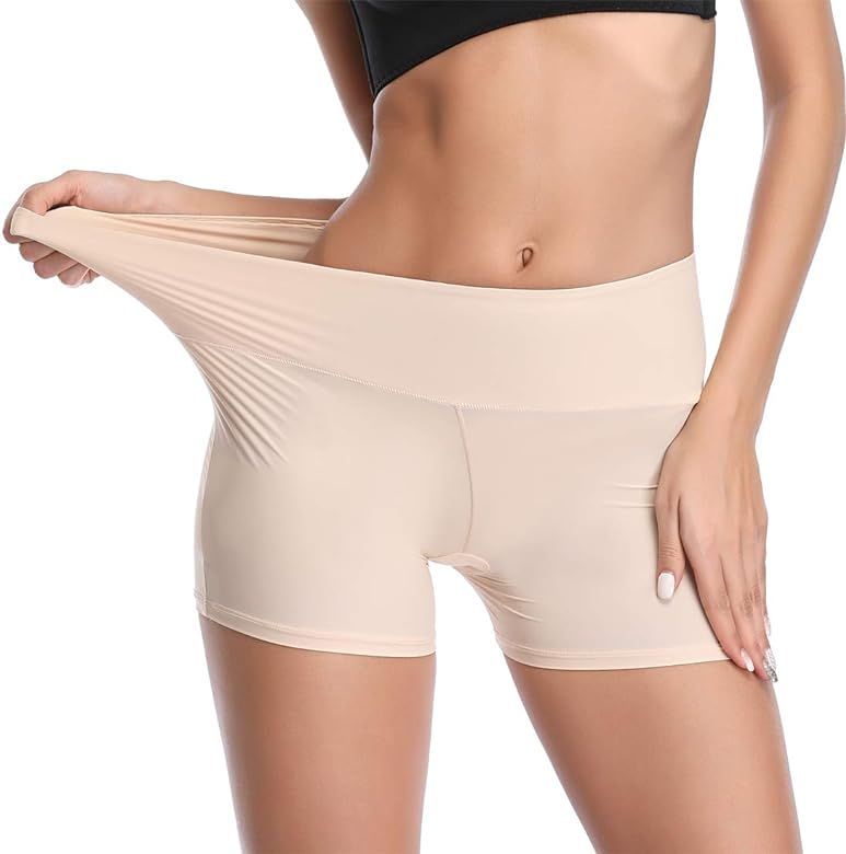 JOYSHAPER Boyshorts Panties for Women Anti Chafing Underwear Slip Shorts for Women Under Dress | Amazon (US)