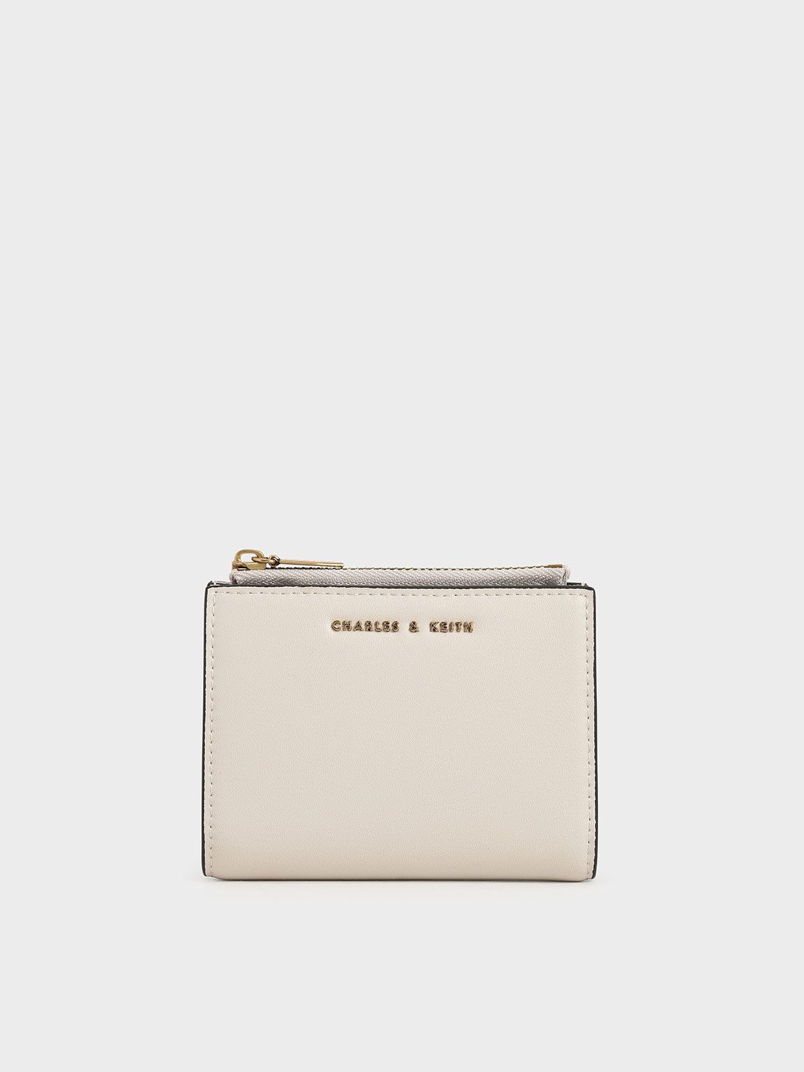 Ivory Harmonee Top Zip Small Wallet | CHARLES & KEITH | Charles & Keith US