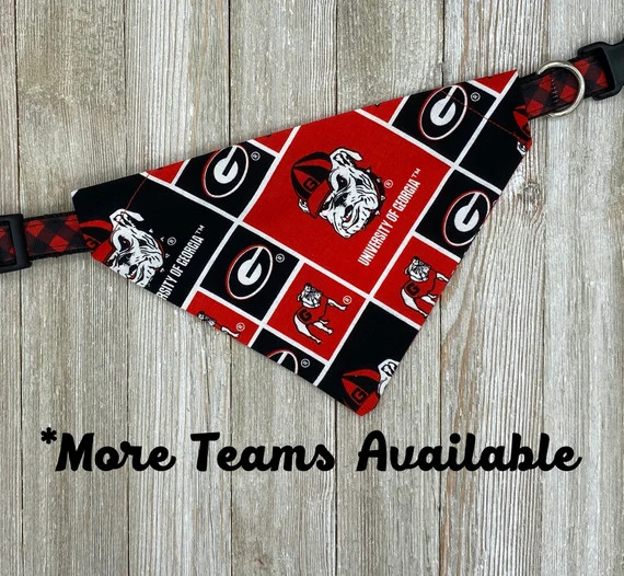Dog Bandana, Over the Collar Bandana, Football Bandana, Sports Team, Football, College Football, ... | Etsy (US)