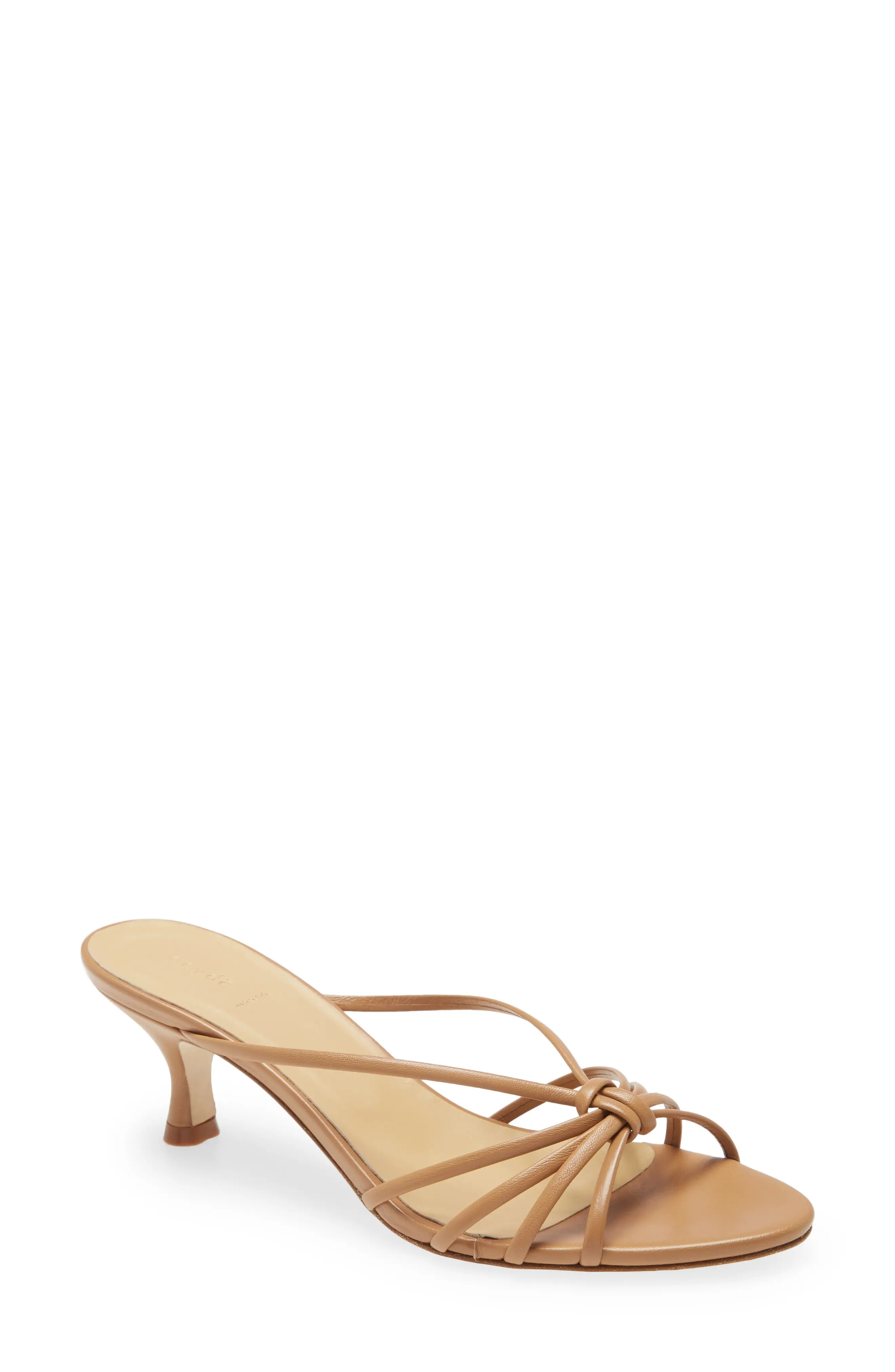 aeyde Olga Slide Sandal in Hazelnut at Nordstrom, Size 5Us | Nordstrom