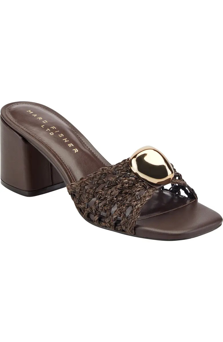 Farrel Embellished Square Toe Slide Sandal (Women) | Nordstrom