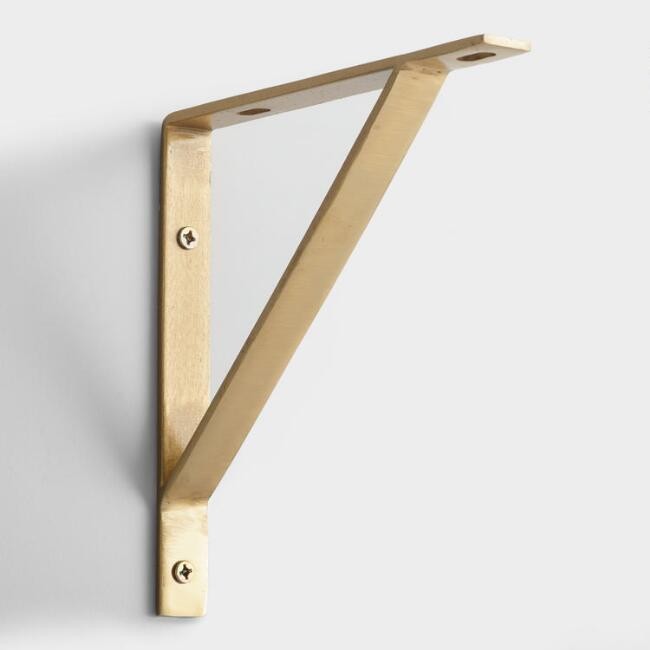 Gold Metal Mix & Match Shelf Brackets 2 Pack | World Market