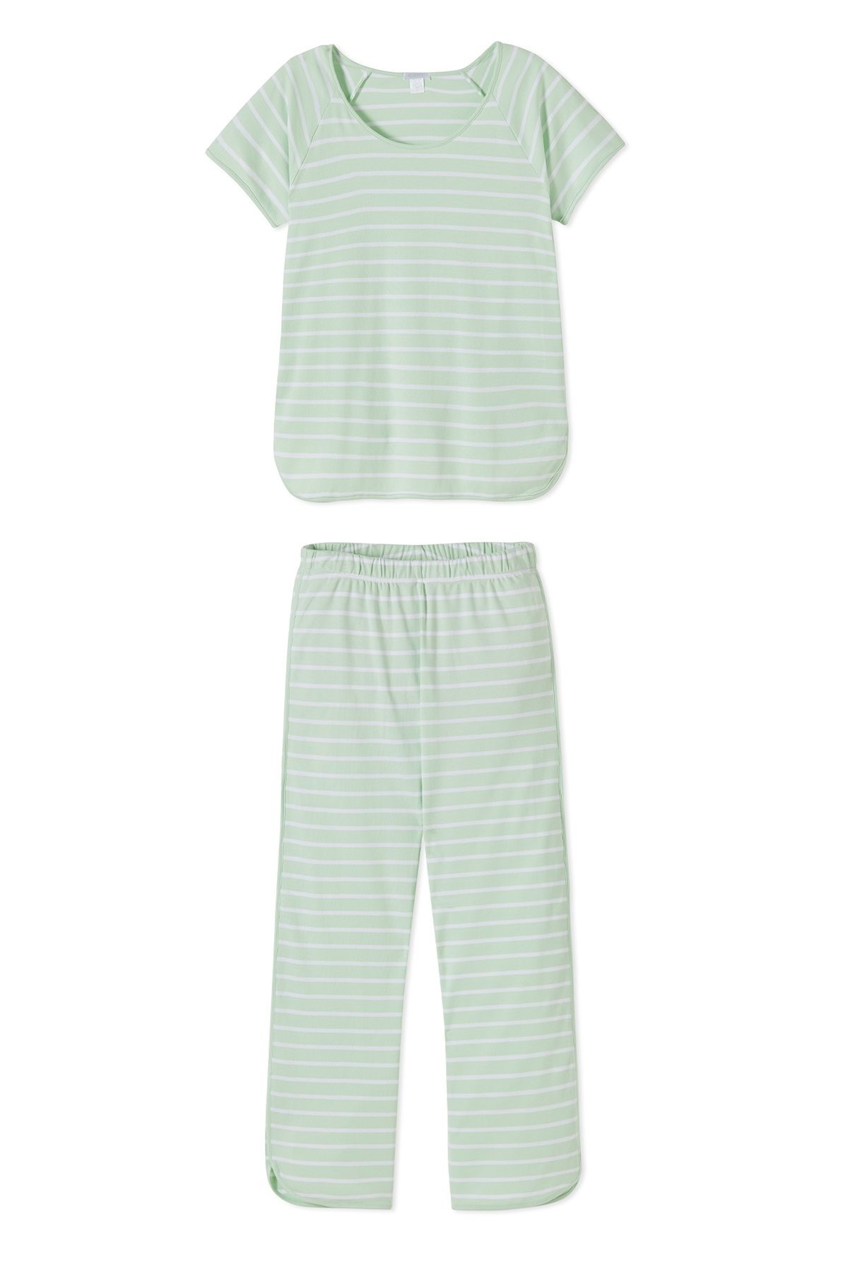 Pima Short-Long Set in Mist | LAKE Pajamas