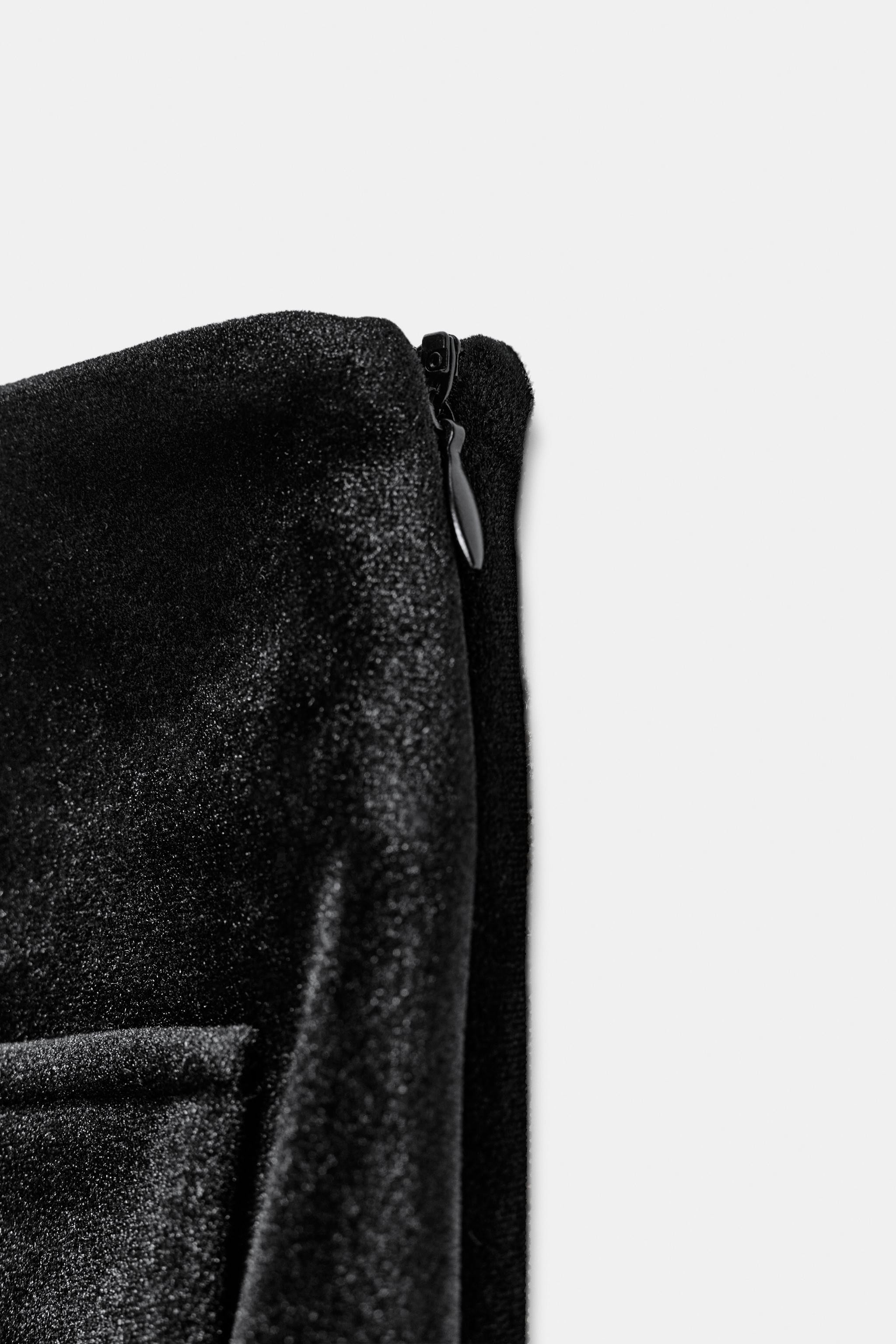 VELVET SHORT SKIRT | Zara UK