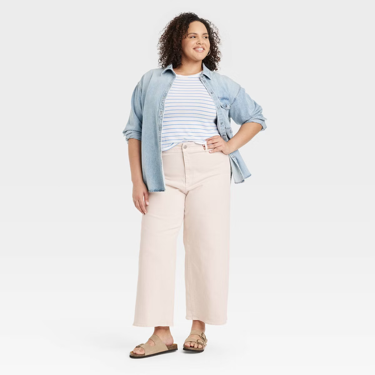 Women's High-Rise Sailor Wide Leg Ankle Jeans - Universal Thread™ | Target