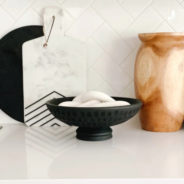 Evette Footed Bowl | Pepper + Vetiver