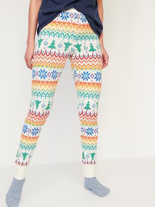 Matching Printed Thermal-Knit Pajama Leggings for Women | Old Navy (US)