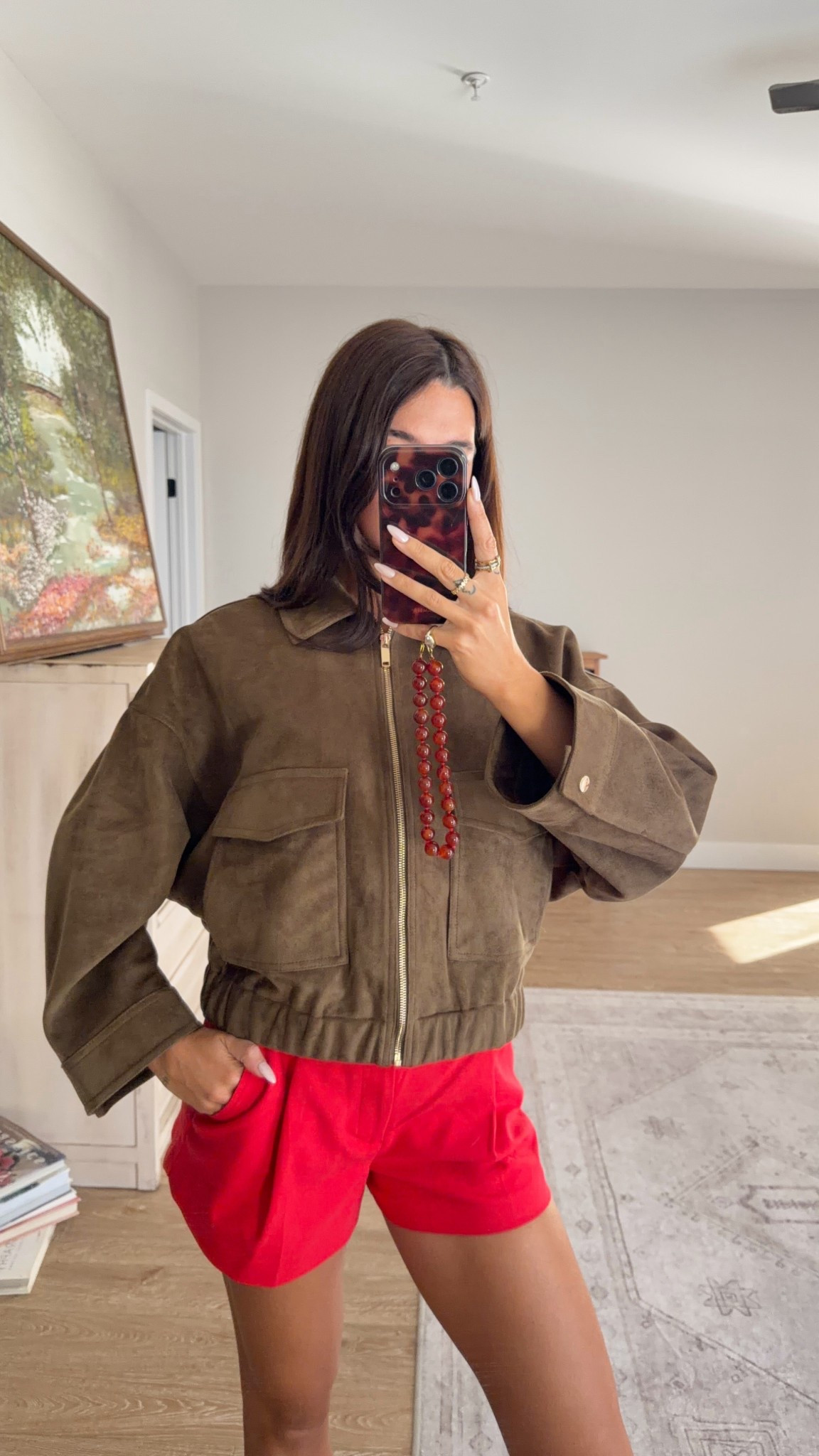 Suede jacket! Wearing a M! Shorts are old zara but on poshmark! 

#LTKootd #LTKSeasonal #LTKgrwm