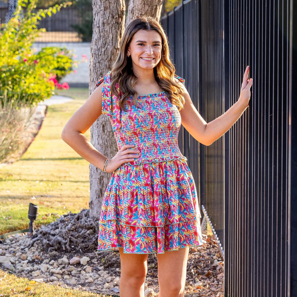 Lila Dress- Tropical Floral (Pre-order) | Eyelet & Ivy