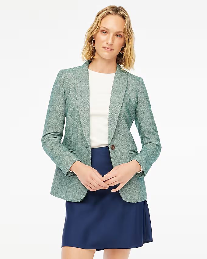 Herringbone wool-blend Holland blazer | J.Crew Factory