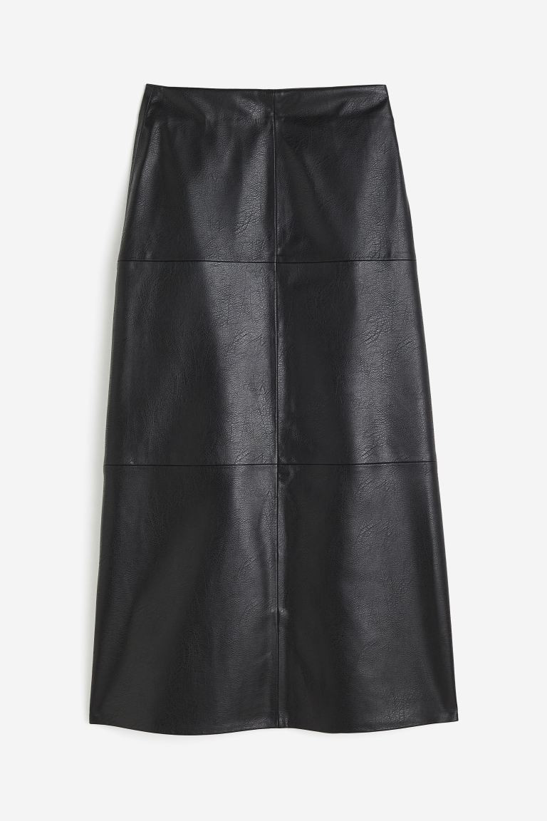 Coated Skirt - Black - Ladies | H&M US | H&M (US + CA)