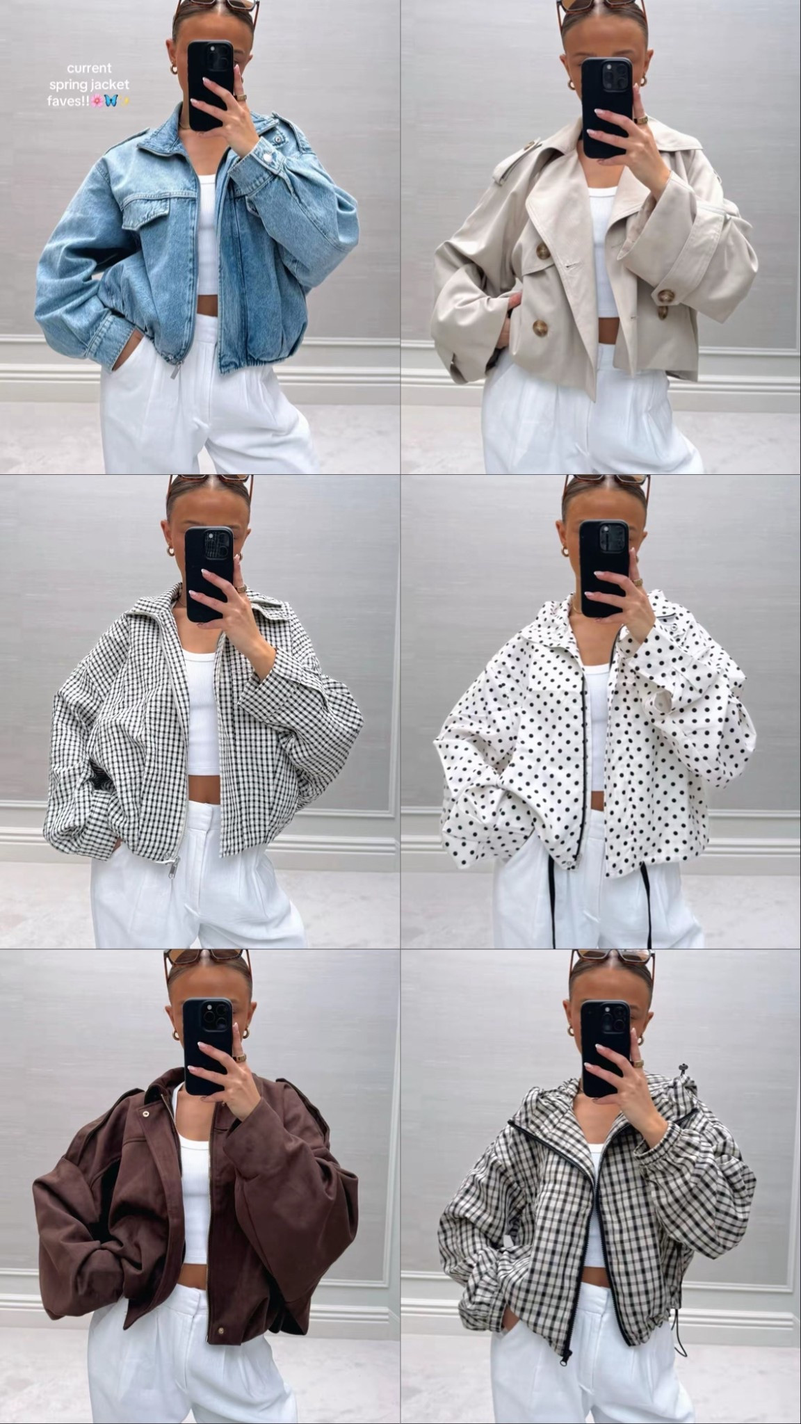 current spring jacket faves✨

Pinterest style outfit inspo ideas bomber jacket zip up work spring summer TikTok casual easy basic neutral ootd wishlist petite polka dot check denim trench 

#LTKspring #LTKsummer #LTKuk