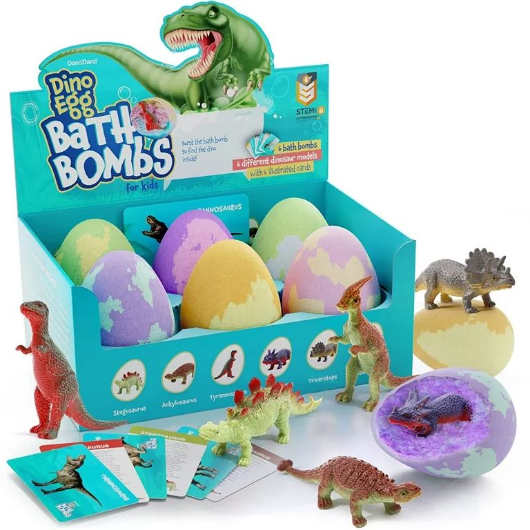 Easter Egg Bath Bombs for Kids - Kids Bath Bomb with Surprise Inside - Dinosaur Toys Gift for Boy... | Walmart (US)