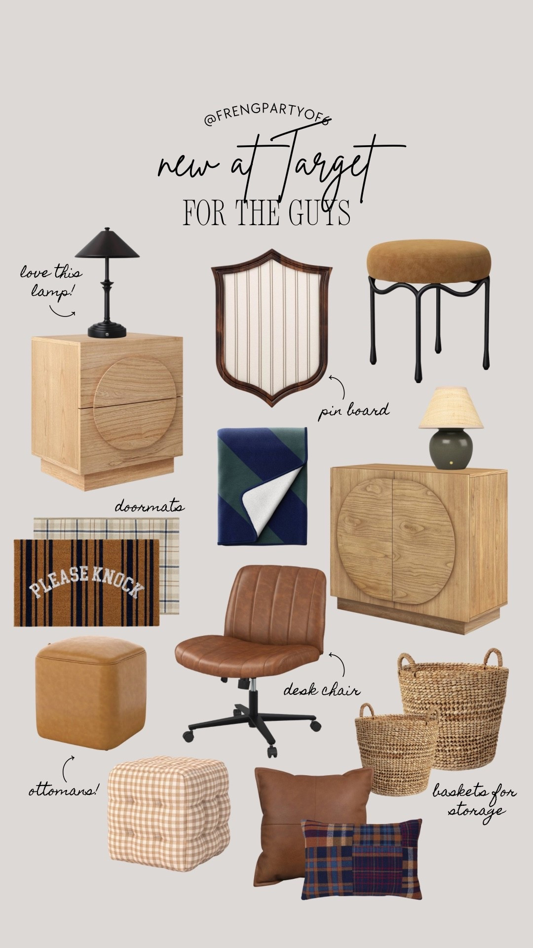 New at Target for the guys! It’s giving Pottery Barn but on a budget. I love that black metal lamp and the pin board 😍

#LTKHome #LTKKids