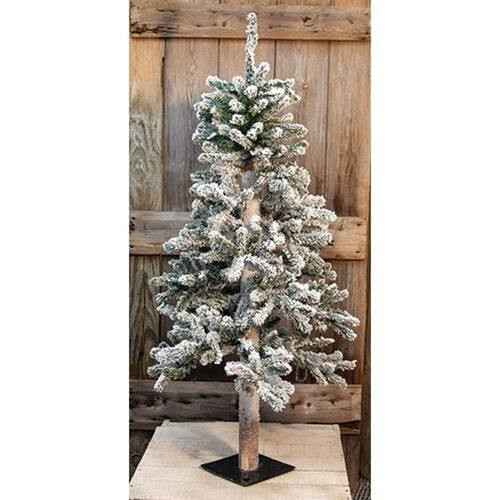 BreeBe - Heavy Flocked Alpine Tree 4ft - Multi | Best Buy U.S.
