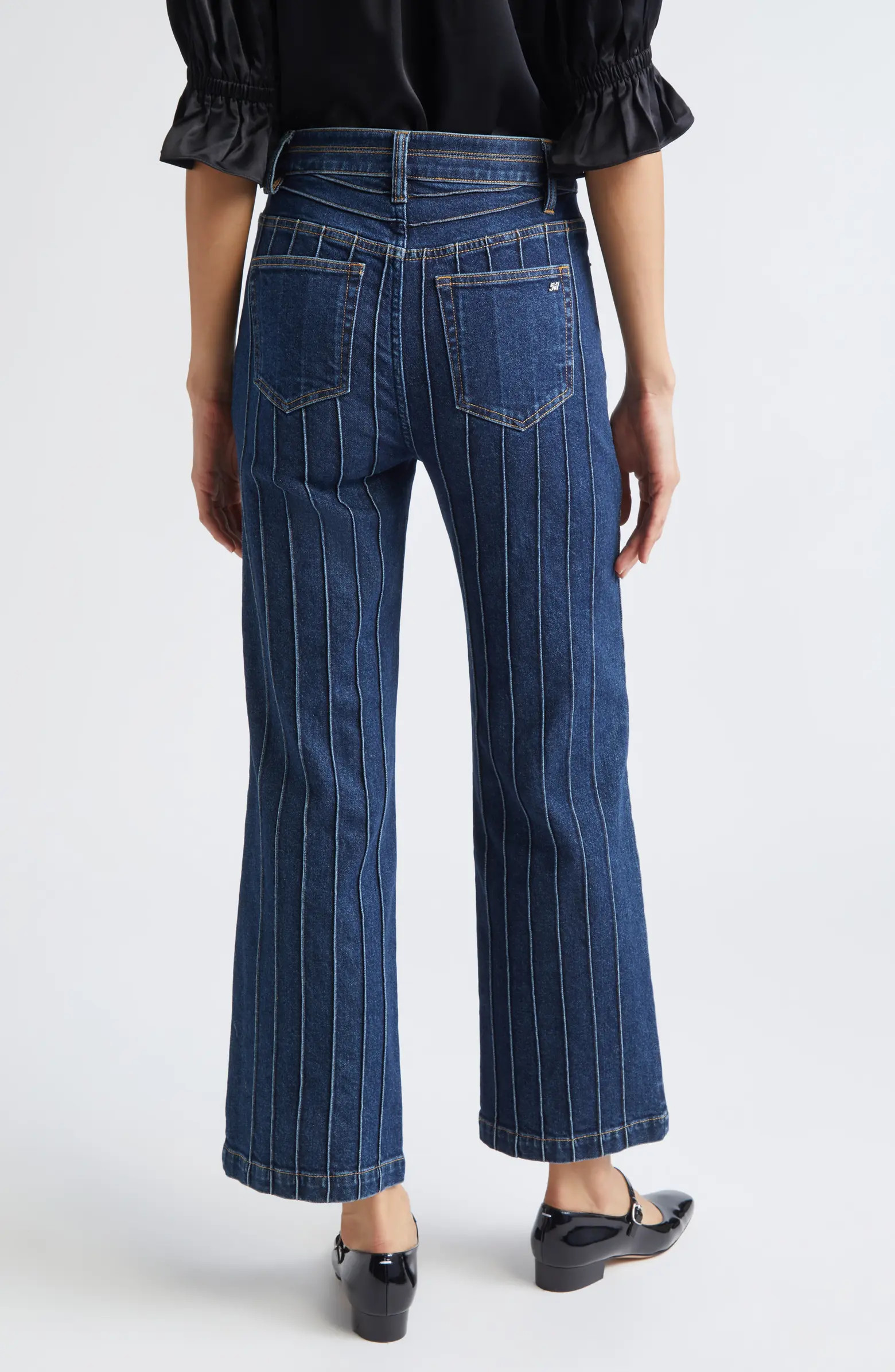 Camen Pintuck Flare Jeans | Nordstrom