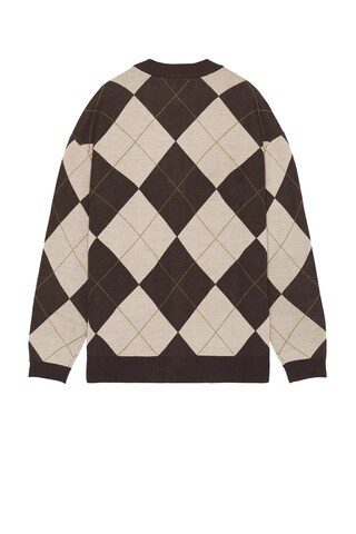 Bound Check Wool Grandad Cardigan in Brown from Revolve.com | Revolve Clothing (Global)
