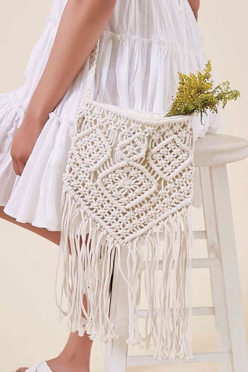 Crochet Fringe Crossbody Bag | Forever 21 (US)