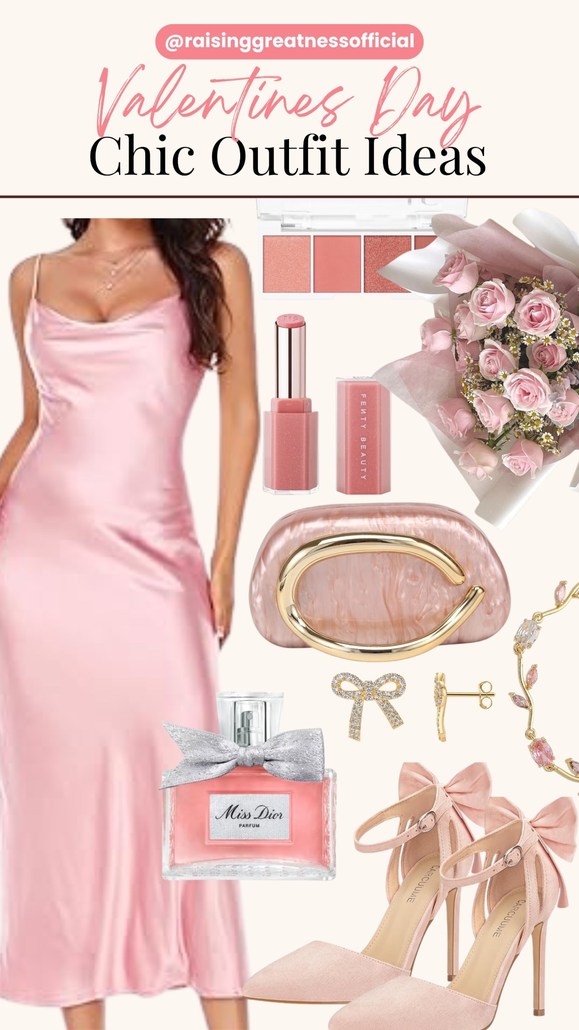 Soft, feminine, and effortlessly chic, this pink Valentine’s Day outfit is pure romance. Featuring a pink dress, bow heels, a matching pink clutch, and luxe gold accents, this look is perfect for date night, Galentine’s celebrations, or a stylish night out. Save this pin for pink outfit inspiration, Valentine’s Day fashion, and classy romantic looks 💕✨

#ValentinesOutfitIdeas #PinkOutfitInspo #ChicFashion #RomanticStyle #GalentinesDayLook #DateNightOutfit #ElegantStyle #GoldDetails

#LTKootd #LTKBeauty #LTKSaleAlert