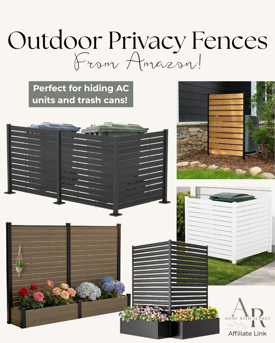 Check out these amazing privacy fences from Amazon, perfect for hiding AC units and trash cans! #outdoordecor #privacyfences

#LTKSeasonal #LTKHome