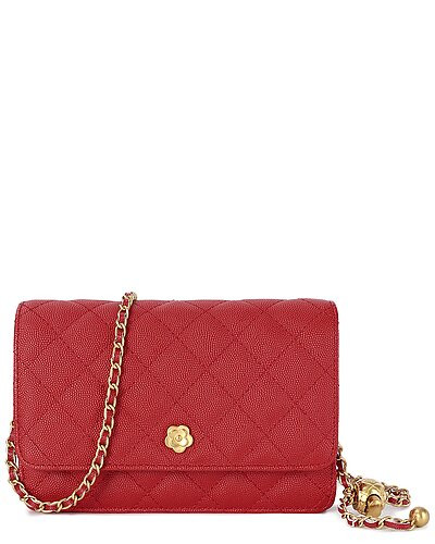 Quilted Caviar Leather Crossbody | Gilt & Gilt City