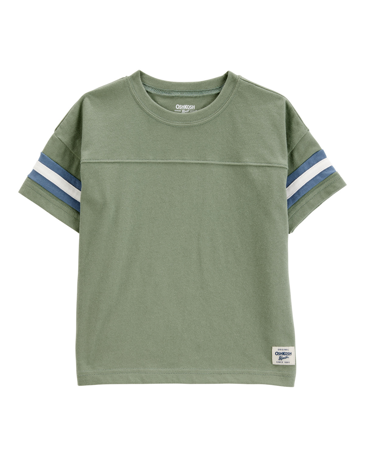 Toddler Short-Sleeve Striped Tee - Green - OshKosh | Carter's | Carter's Inc