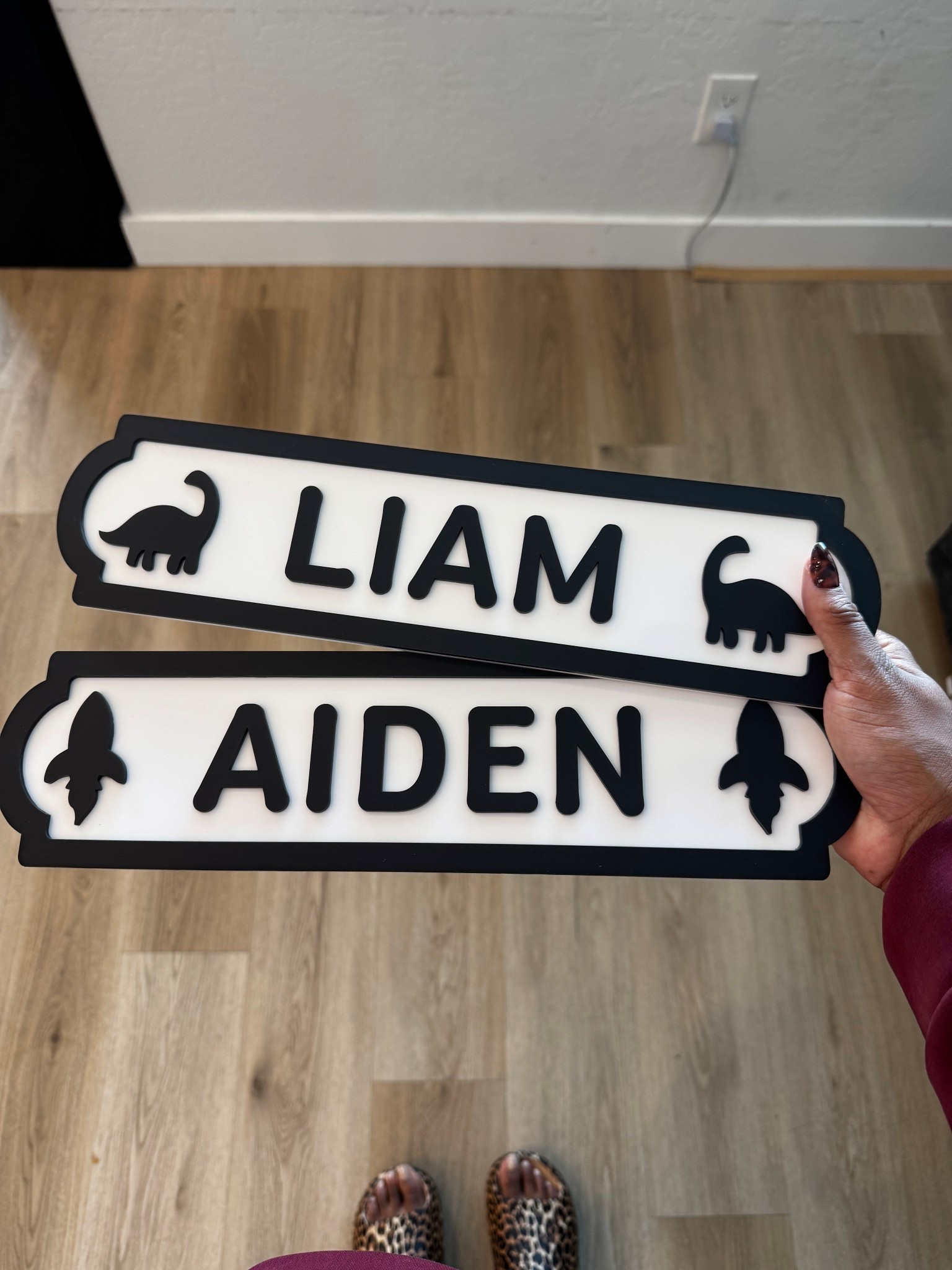 Room name signs for the kids