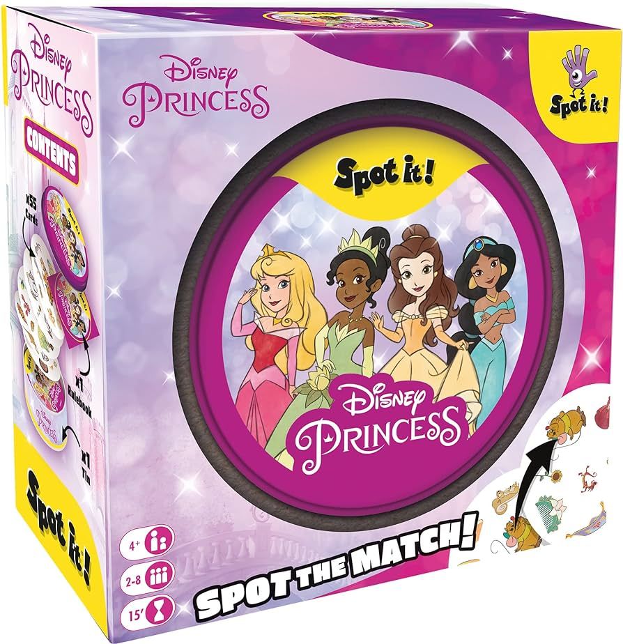 Zygomatic Spot It! Disney Princess Card Game | Fast-Paced Symbol Matching Observation Game | Visu... | Amazon (US)