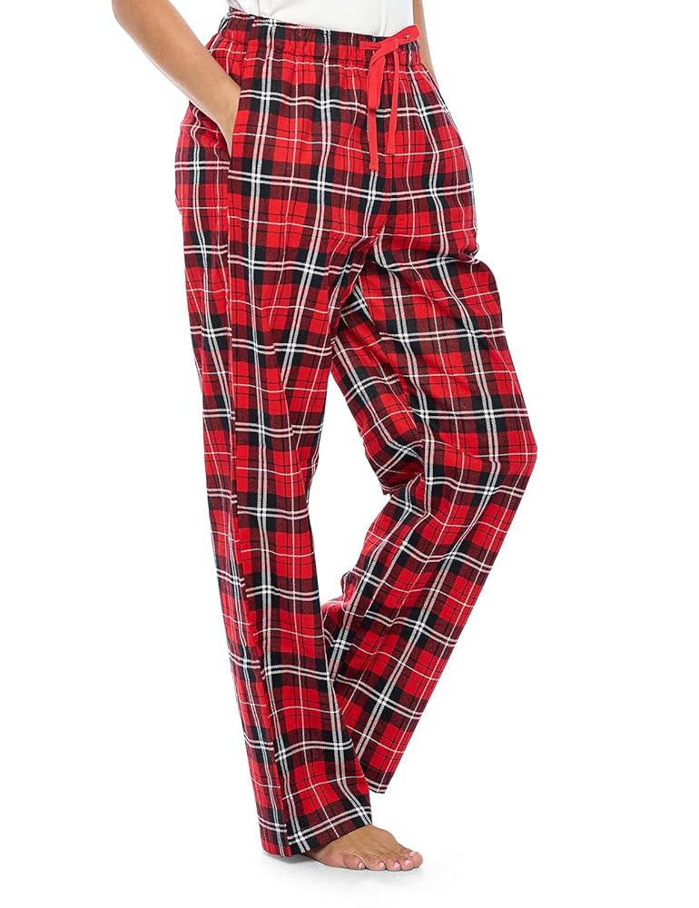 Casual Nights Women's Flannel Pajama Sleep Pants, Soft Plaid Pjs Bottoms | Amazon (US)