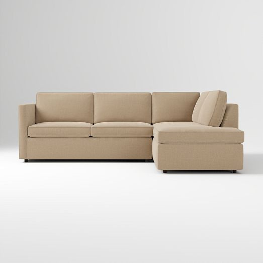 Harris 2-Piece Bumper Chaise Sectional (100"–116") | West Elm (US)