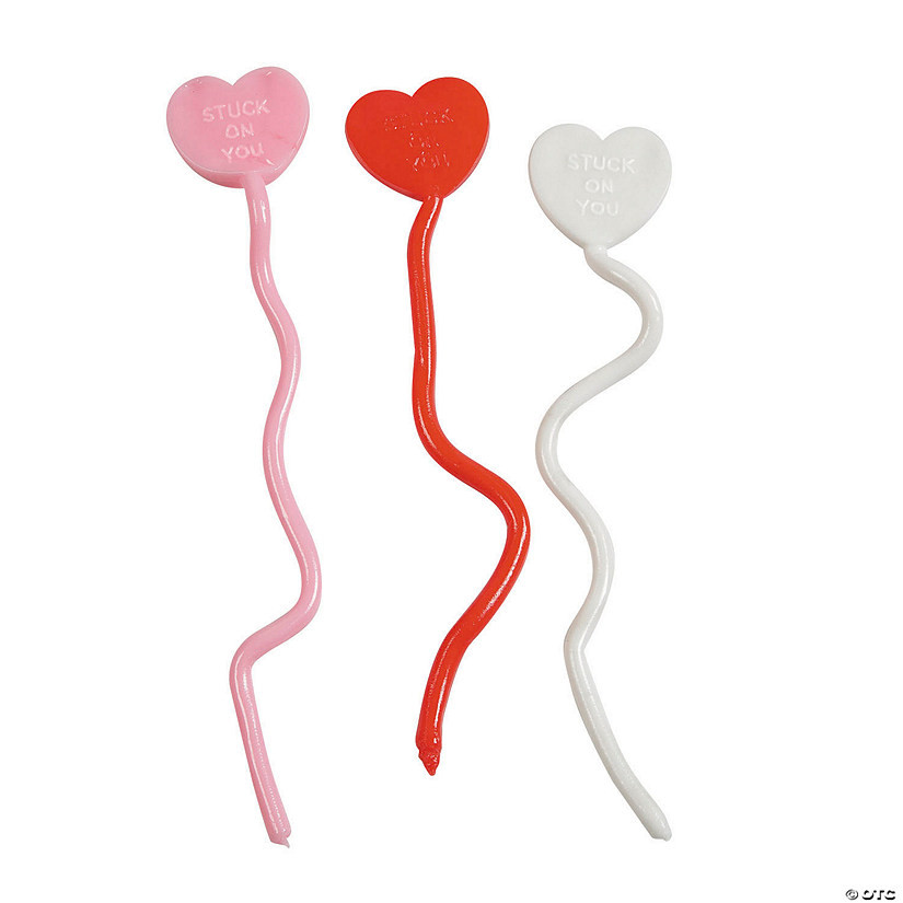 8 1/2" Bulk 72 Pc. Valentine's Day Stuck on You Sticky Hearts | Oriental Trading Company