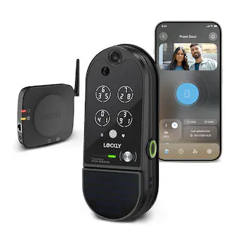 Lockly Vision Elite Video Doorbell Smart Locks Matte Black Smart Wi-Fi and Bluetooth Touchscreen ... | Lowe's