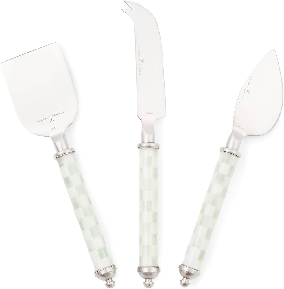 MACKENZIE-CHILDS Supper Club Cheese Knife Set, Stainless-Steel Cheese Slicers, Charcuterie Access... | Amazon (US)