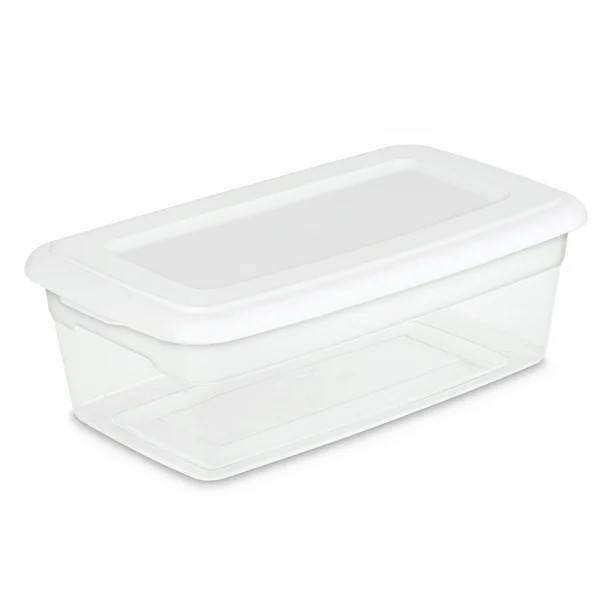 Sterilite 6-Quart Storage Box, White - Walmart.com | Walmart (US)