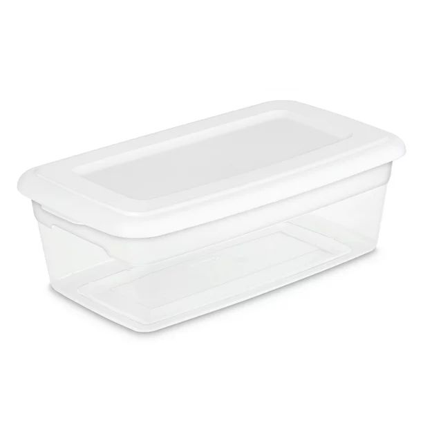 Sterilite 6-Quart Storage Box, White - Walmart.com | Walmart (US)