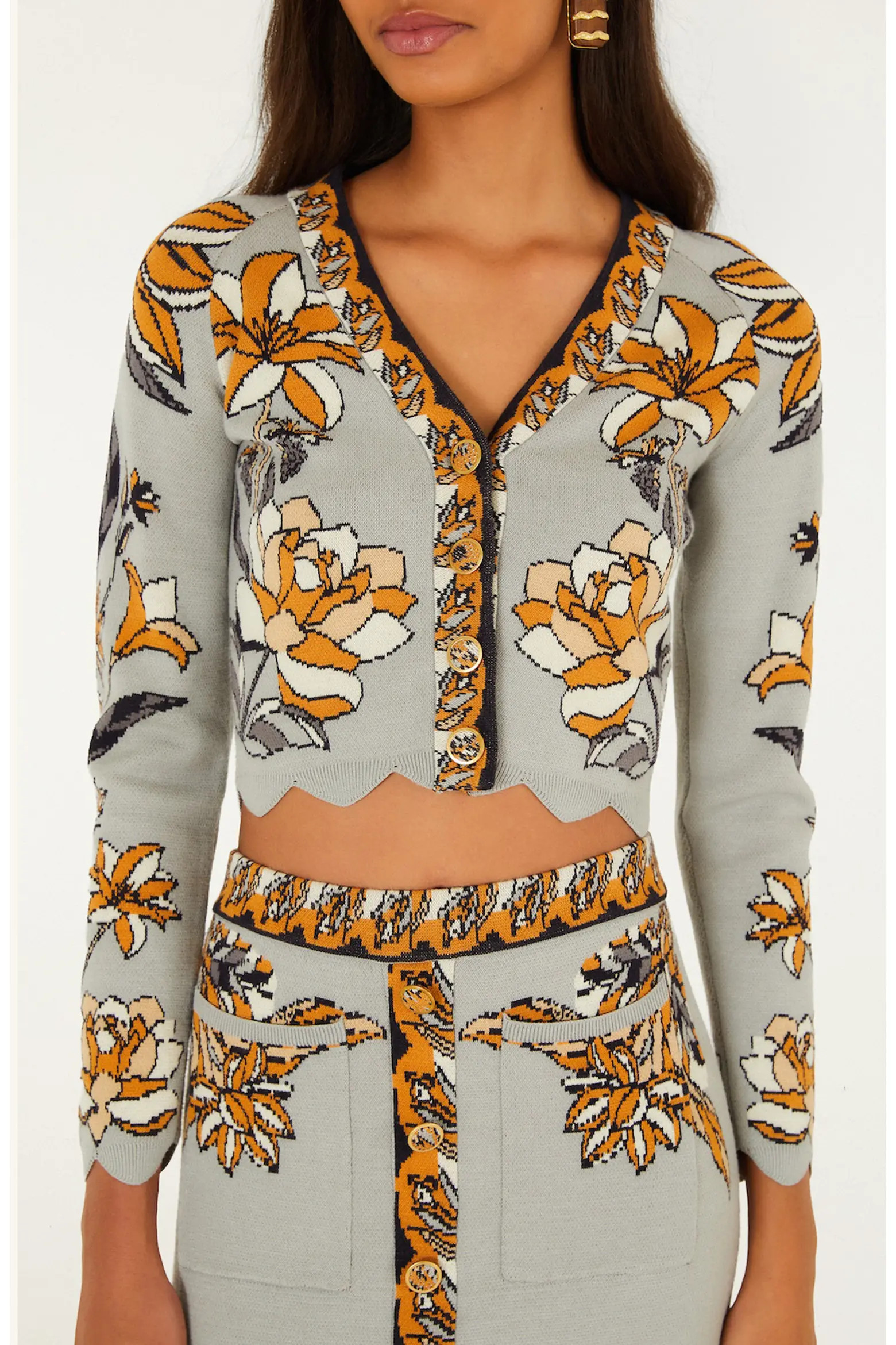FARM Rio Stained Glass Beauty Crop Cardigan (Women) | Nordstrom | Nordstrom