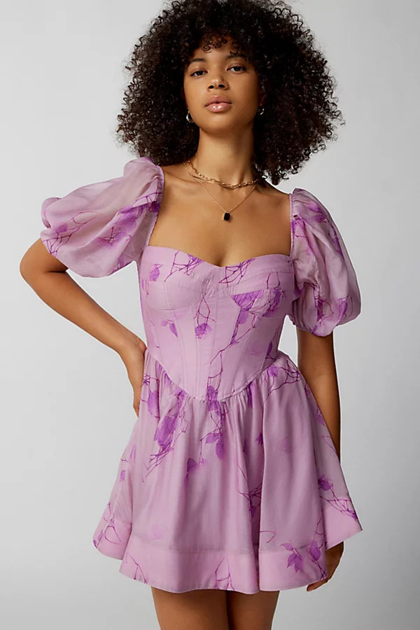 Bardot Kiah Corset Mini Dress | Urban Outfitters (US and RoW)