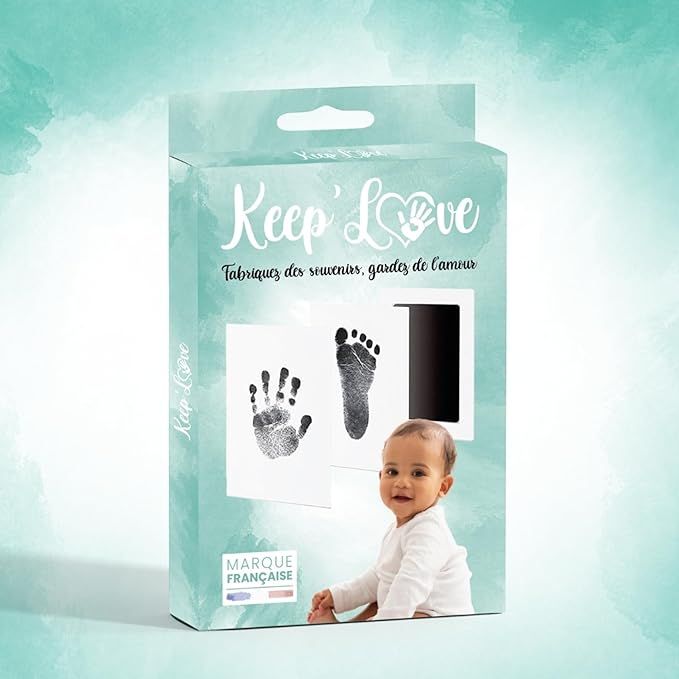 Keep’Love Kit Empreinte Bébé, Tampon Sans Encre Main et Pied Bébé, Souvenir Cadeau Naissanc... | Amazon (FR)