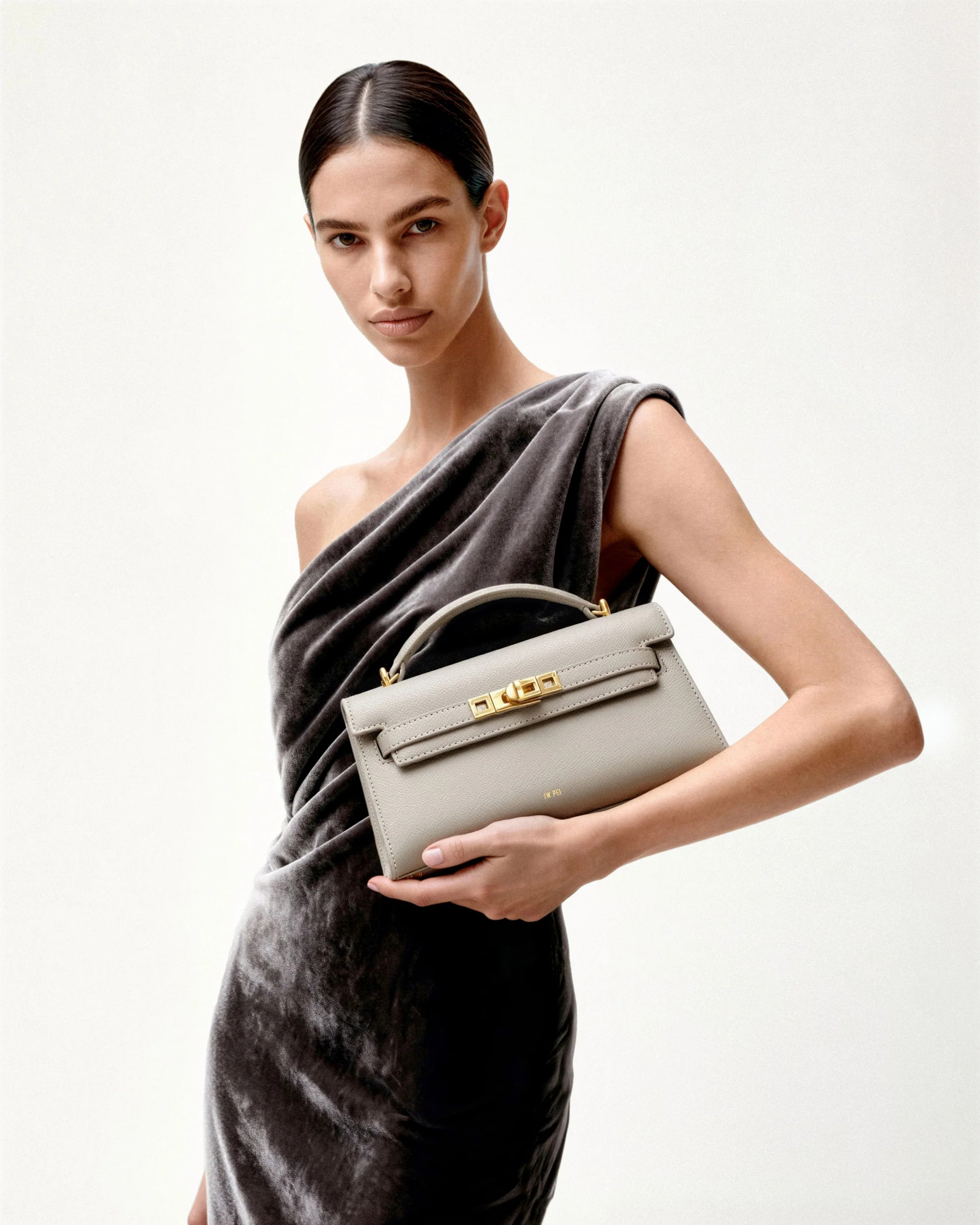 Noor Top Handle Bag - Elephant Gray | JW PEI US