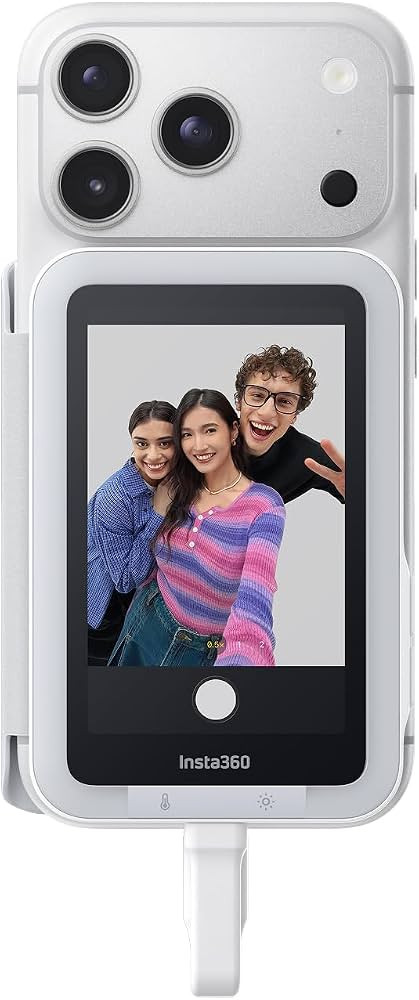 Insta360 Snap Selfie Screen with Light - 4K Magnetic Selfie Monitor Screen for Selfie, Vlogging, ... | Amazon (US)