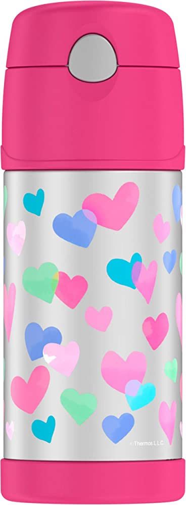 Thermos Funtainer 12 Ounce Bottle, Hot Pink Hearts | Amazon (US)