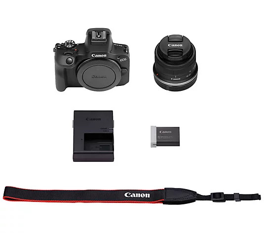 Canon EOS R100 Mirrorless Camera w/ 18-45mm Len s - QVC.com | QVC