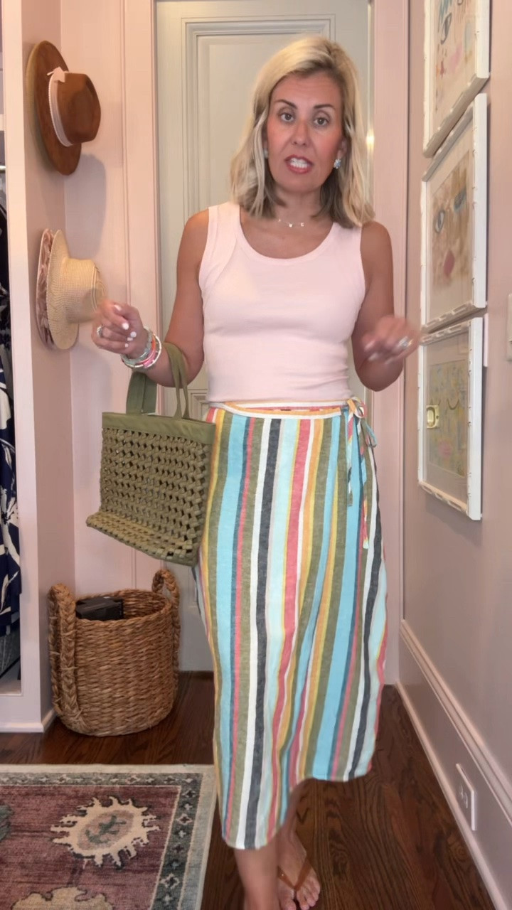 Hello cuteness!! This new tank is so well made and how cute is this skirt?? 
I’m in a small tank, small skirt and & 8 sandal 

*code Catherine20 at Allie + Bess

#LTKdayinmylife #LTKootd #LTKmomlife